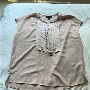 J Crew Women's Pink Pleated Top